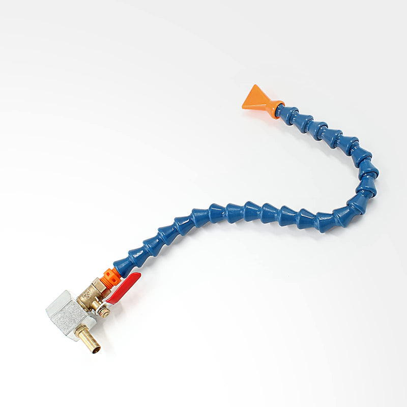 [Australia - AusPower] - 2PCS Adjustable Magnetic Base (1/4PT Thread) with 1pc Flat Nozzle Flexible Water Oil Coolant Pipe Hose Flat Nozzle Hose with Magnetic Base 