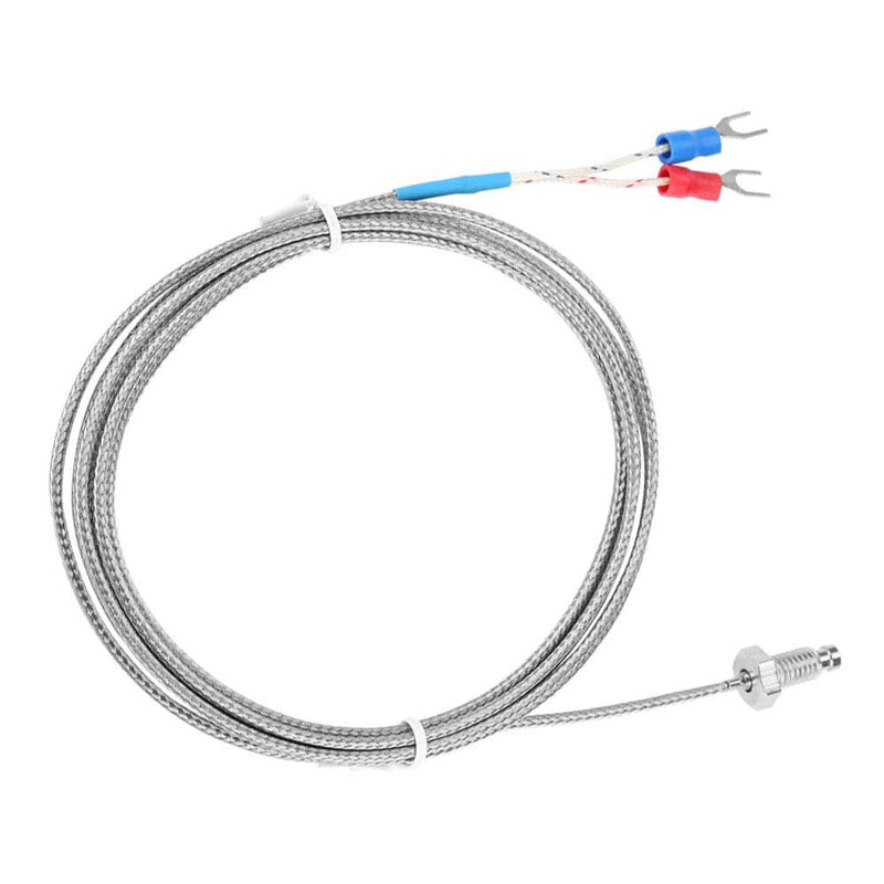 [Australia - AusPower] - Screw Probe Temperature Sensor K Type Thermocouple M6 Screw Thread Two Wire Temperature Controller 0-400℃(5M) 