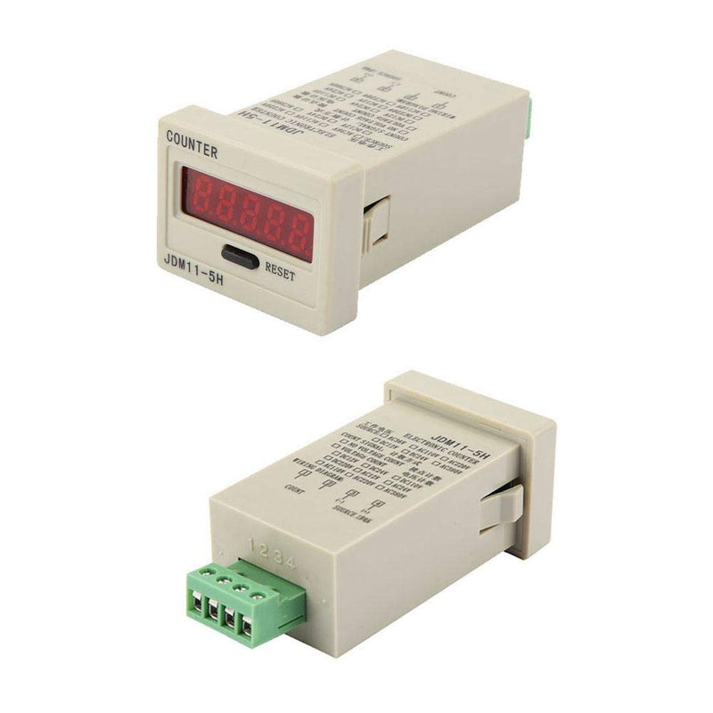 [Australia - AusPower] - DIGITEN 0-99999 Digital Counter, LED Counter Electronic Counter JDM11-5H AC220V / DC36V / DC 24V / DC 12V (DC12V) DC12V 