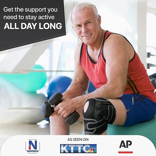 [Australia - AusPower] - DR. BRACE ELITE Knee Brace with Side Stabilizers & Patella Gel Pads for Maximum Knee Pain Support and fast recovery for men and women-Please Check How To Size Video (Mercury, Large) Mercury 