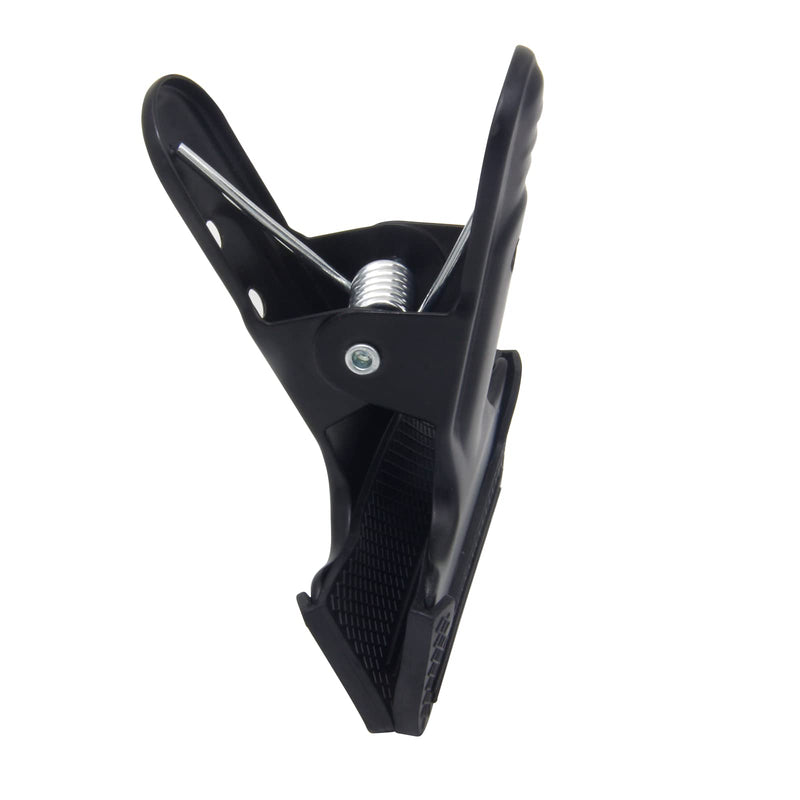 [Australia - AusPower] - 2 Pack 4-1/4" Heavy Duty Spring Clamps Clips, Black Metal Rubber Hinge Clip File Clamps for Photography Background Stands, Home Improvement Projects (2.17" Opening) 