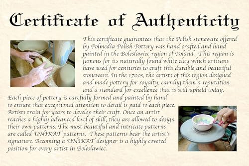 Authentic Polish Pottery Spoon Rest in Boo Boo Kitty Paws Design Handmade in Bolesławiec Poland by Ceramika Artystyczna + Certificate of Authenticity