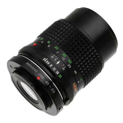 Fotodiox Pro Lens Mount Adapter Compatible with Minolta MD Lenses to Nikon F-Mount Cameras, (10MDNKG)