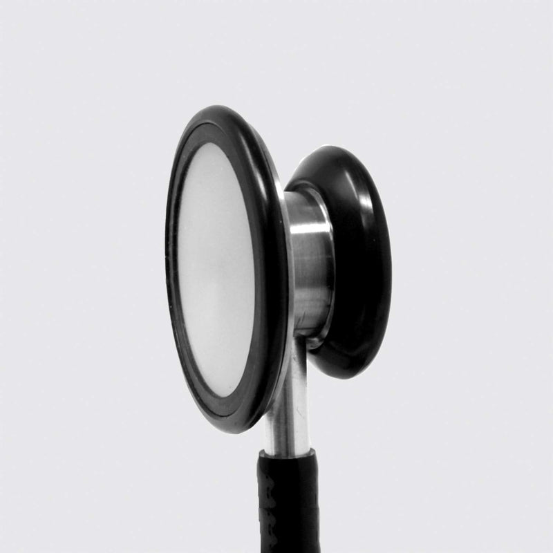 [Australia - AusPower] - Ever Ready First Aid Pro Classic Dual Head Stethoscope for Paramedics and Nurses, 4 Ear Tips, Replacement Diaphragm - Black 