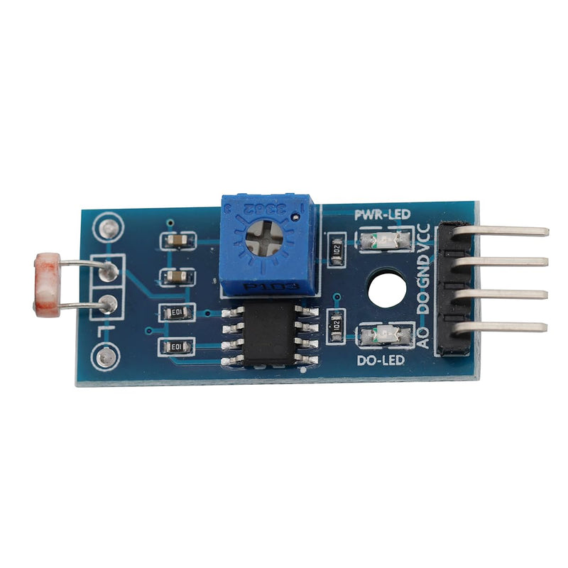 5pcs 4 Pin Photoresistor Sensor Light Detection Photoresistor Module Light Sensor Light Detector Module with Digital Output