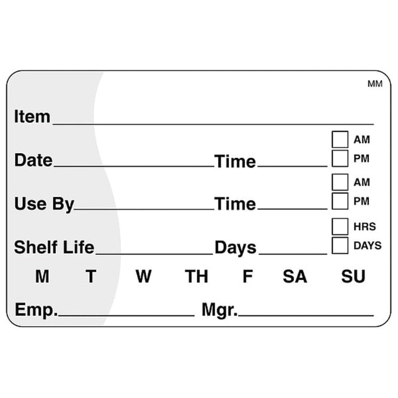 DayMark Safety Systems MoveMark IT120152 Shelf Life/Use by Removable Label, 2" x 3", Red/White, Roll of 500