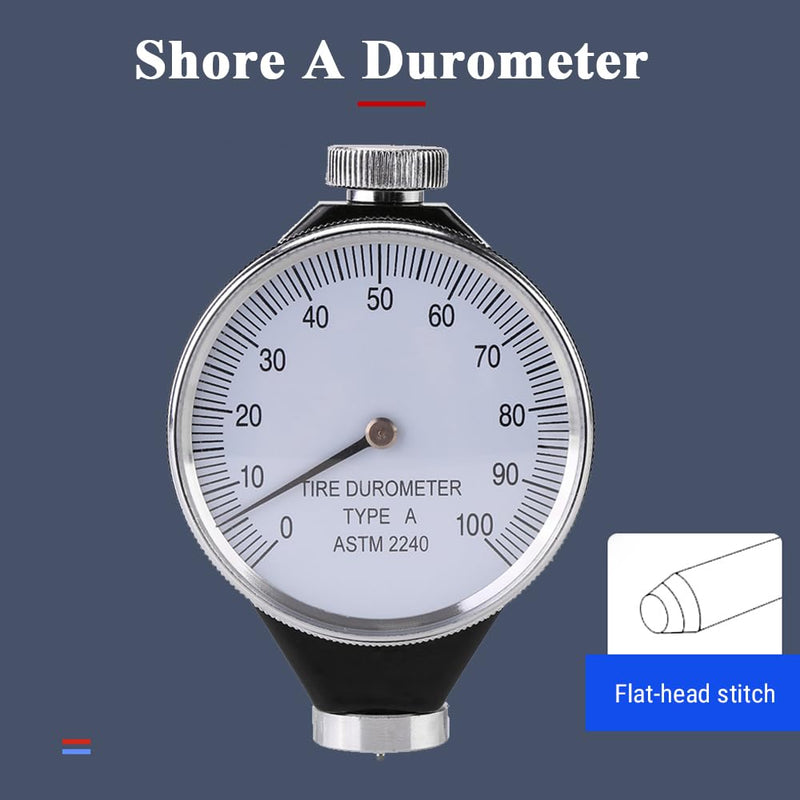 Shore Hardness Gauge, 0-100 HA Shore A Durometer, Hardness Tester for General Rubber Plastic Hard Rubber Hardness Measurement