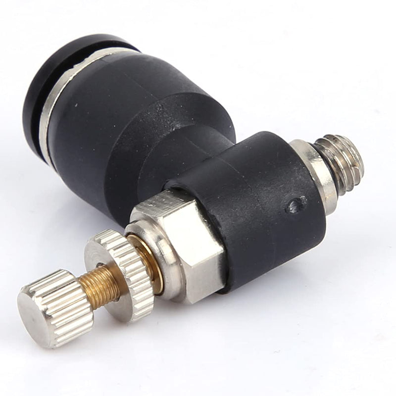 CO2 Laser Air Adjuster, Air Pipe Adjustable Joint C02 Gas Nozzle Valve Engraving Machine Nozzle Air Valve (Trachea 6mm/Thread M5/Adjustable) Trachea 6mm/Thread M5/Adjustable