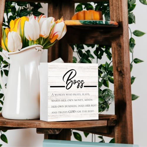 Inspirational Boss Lady Office Decor Christian Religious Gifts for Women Boss 3