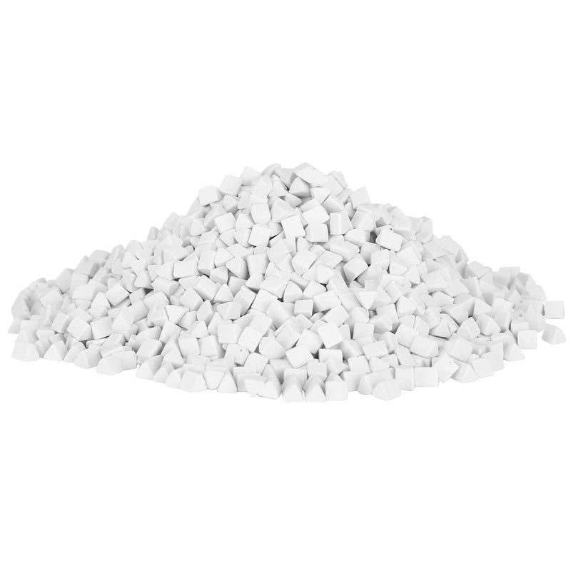 GLOGLOW Ceramic Triangle Pellets for Vibration Polishing Grinder 0.2 Inch Ceramic Filling Media