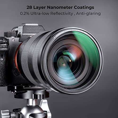 K&F CONCEPT 82mm Magnetic Polarizing Filter + Magnetic Basic Ring Kit