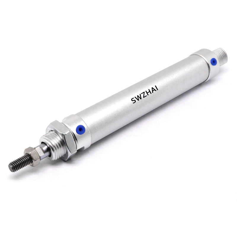 [Australia - AusPower] - Air Cylinder 16mm Bore 75mm Stroke, Mini Air Pneumatic Cylinder Double Action Single Rod Pneumatic Air Cylinders with Y Connector & 4 Pcs Pneumatic Quick Fitting (MAL16x75) 