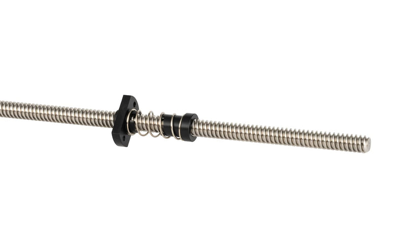 [Australia - AusPower] - 2-Pack TR8x4 T8 POM Two Edged Anti Backlash Nuts Pitch 2mm Lead 4mm Acme Threaded Rod Eliminate The Gap Spring DIY CNC Accessories Cut edge-pitch 2mm lead 4mm 