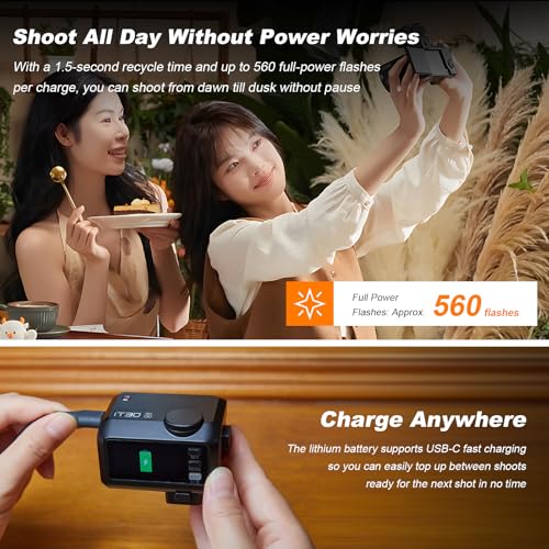 GODOX iT30 Pro C TTL Mini Flash for Canon with Diffuser, HSS 1/8000s IT30 Pro C(Black)