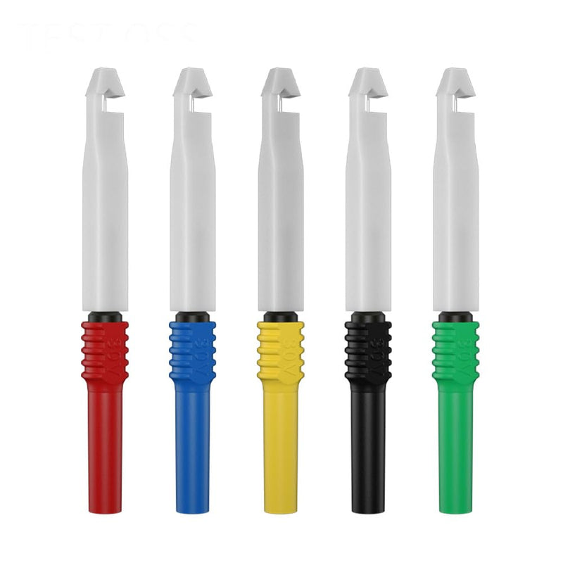 [Australia - AusPower] - Test Lead Kit 25pcs 4mm Banana Plug to Alligator Clip Test Leads Kit Test Probes Back Probe Kit for Multimeter Automotive Diagnostic Testing Tools Set 8008 25pcs-B 