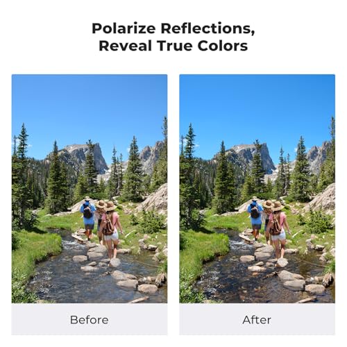 K&F CONCEPT 52mm Magnetic Polarizing Filter + Magnetic Basic Ring + Cap