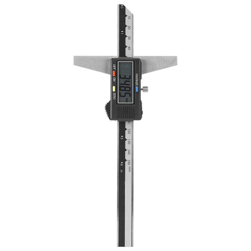 6 Inch Digital Depth Gauge Stainless Steel Digital Height Gauge Electronic Depth Measuring Caliper Ruler with 0-150 mm Measuring Range 0.01 mm Precision for DIY Measurements
