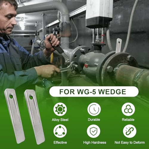 HEBRAR WG-5 steel welding wedge, 5-inch pipe fitting leveling tool, 2-piece wedge set for machining applications