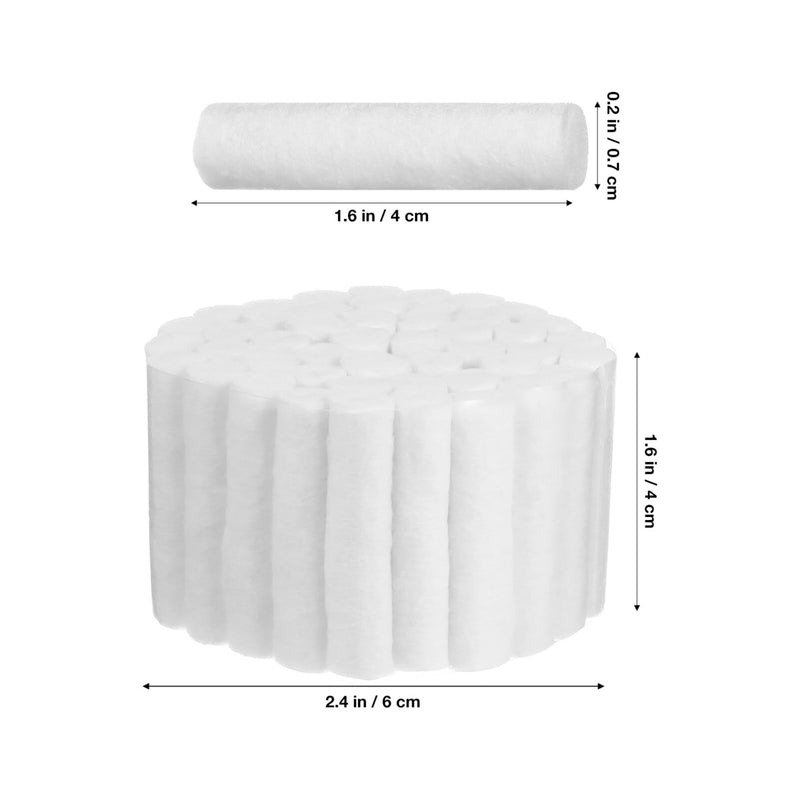 Organic Cotton Balls 6 Rolls Dental Cotton Rolls Point Cotton Nosebleed Plugs Rolled Gauze Dental Rolls Absorbent Blood Clotting Cotton Rolls Algodon En Rollo