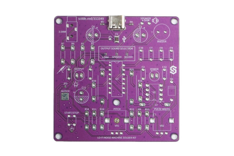 Soldered Lo-Fi Noise Machine Solder Kit, Made in EU, 333349