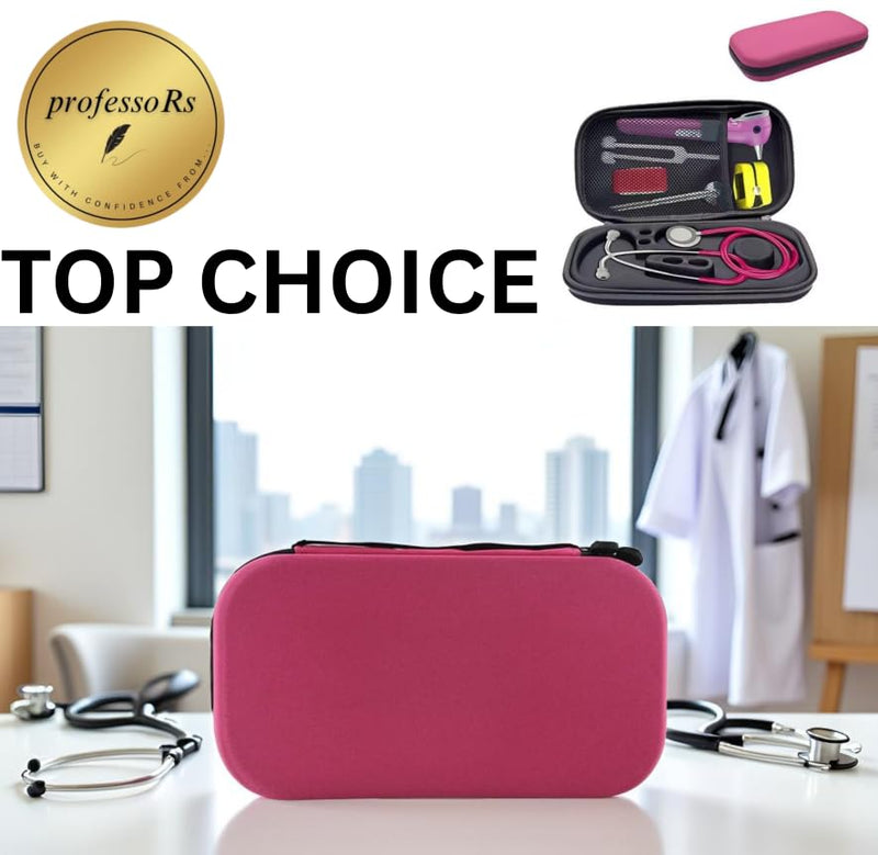 [Australia - AusPower] - Pink Stethoscope Case- Stetho Carrying Case – Hard Shell Protective stethoscope Bag for Doctors, Nurses & Medical Students – Pink case" 