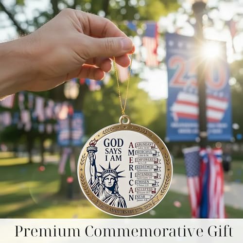 250th Anniversary God Says I Am Statue of Liberty Ornament Ornament Liberty God Says