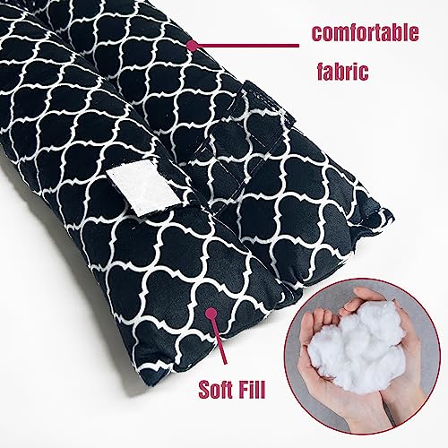 Mastectomy Pillow,Post Heart Surgery Seatbelt Pillow,hysterectomy recovery,c section Recovery,Insert Icebags Pockets chemo port pillow,Pacemaker Seatbelt Protection,Great Breast Cancer Gifts for Women Black&white