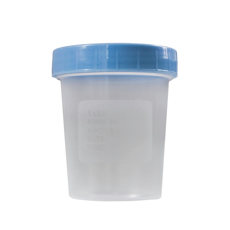 [Australia - AusPower] - Specimen Cups with Leak Proof Screw on Lids - 4oz [Pack of 25] Clear Non-Sterile Urine Sample Jars - Containers for Safe Pee, Stool, Semen Sample Collection for Testing (25) 
