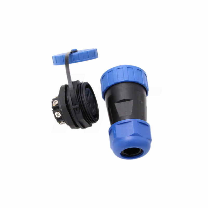 [Australia - AusPower] - TY28 7 Pin 25A Circular Waterproof Connector Screw Crimp Solder-Free Male Female Cable Plug Socket Quick-Disconnect for Outdoor Marine Power Device Panel Mount 