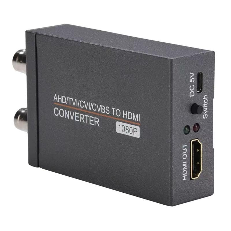 AHD/TVI/CVI/CVBS to HDMI Converter BNC to HDMI Video Adapter for Monitor HDTV DVRs