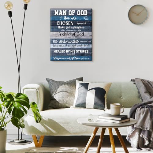 Christian Canvas Wall Art Man of God Religious Poster Print Wall Decor
