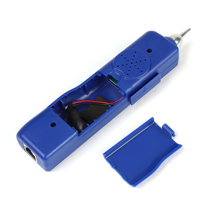 [Australia - AusPower] - Rapid LAN Network Multifunctional Cable Tester Line Finder Portable Wire Tracker Tool Tone Generator Probe Kit for Telephone Line Tester and Continuity Checking(No Batteries Included)(Blue) 