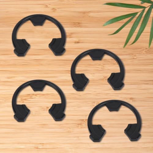 Penitue 4-piece water softener clip replacement kit with snap fasteners for GE-compatible seal parts