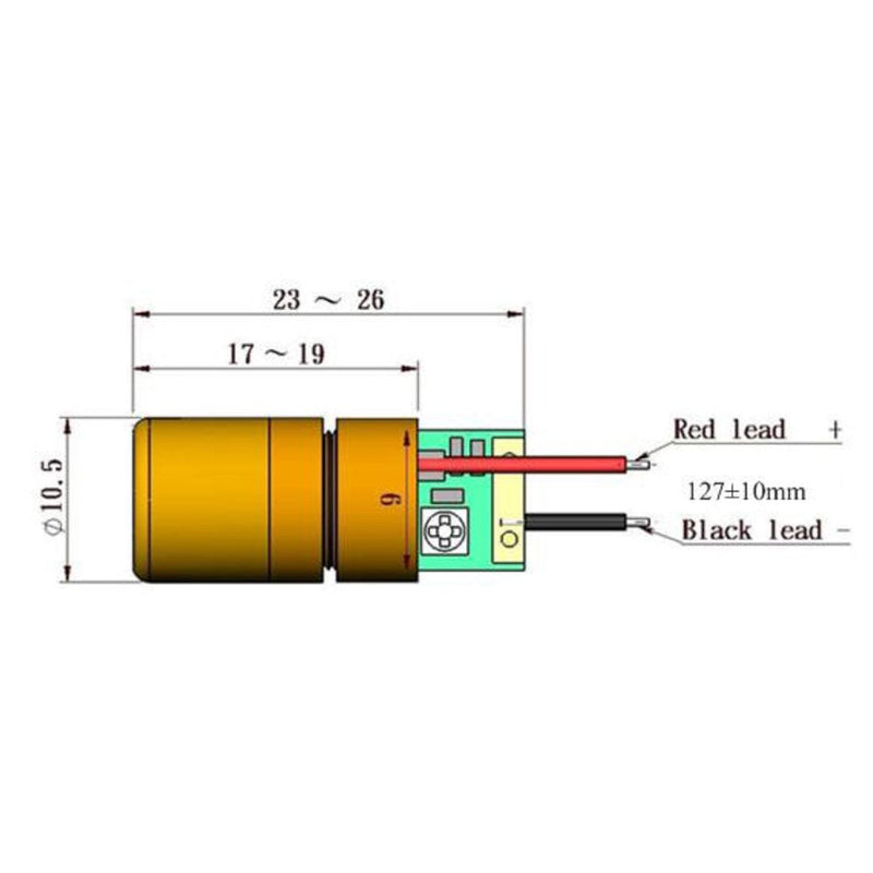 [Australia - AusPower] - Quarton Laser Module VLM-520-02 LPT (ADJUSTABLE DIRECT GREEN DOT LASER MODULE) 