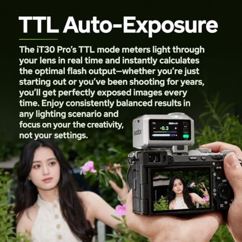 Godox iT30Pro N TTL Mini Camera Flash for Nikon Z6 II Z5 Z7 II Z6 Z8 Z9 iT30 Pro N