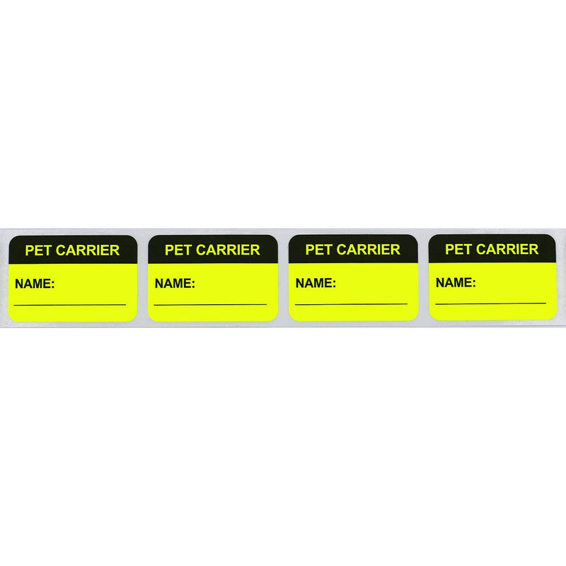 Pet Carrier Veterinary Labels 1 x 1.5 Inch 500 Total Stickers