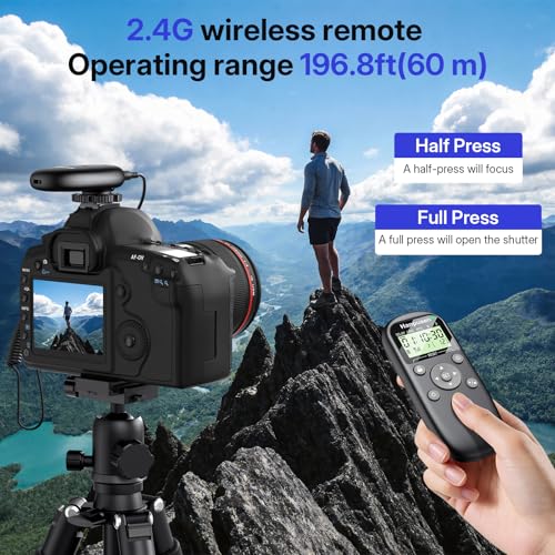for Canon Rechargeable Camera Remote Control with Timer Intervalometer Rechargeable for Canon