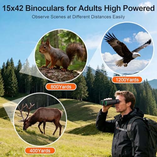 15x42 Binoculars for Adults High Powered for Bird Watching Cruise Ship
