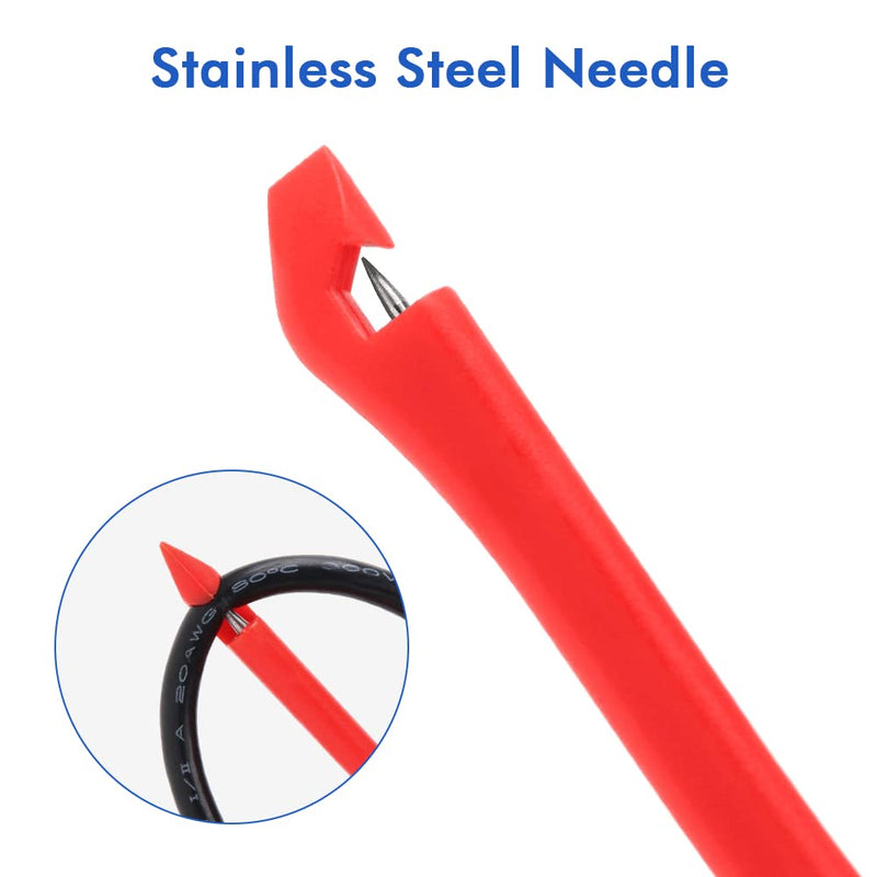 [Australia - AusPower] - Multimeter Test Clips, Pack of 2 P5010 Puncture Probe Auto Repairing Multimeter Test Clip Car Testing Tool Wire Piercing Probe Clip Automotive Test Wire Kit for Automobile Inspection Auto Repairing 
