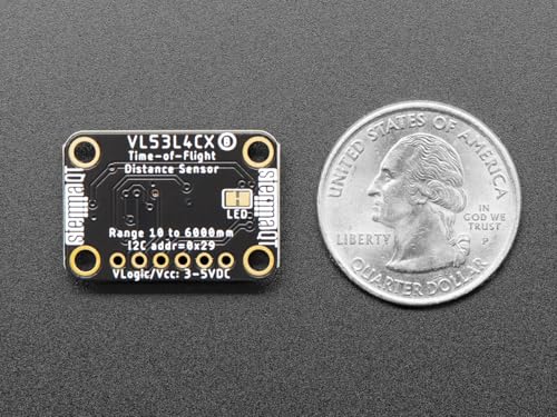 Adafruit VL53L4CX Time of Flight Distance Sensor, Approx. 1 to 6000 mm, STEMMA QT/Qwiic, 5425
