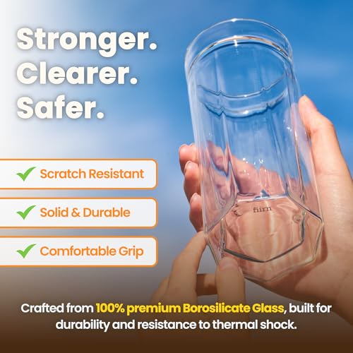 Kide Glass, Crystal Clear, 420ml Capacity, Double Wall