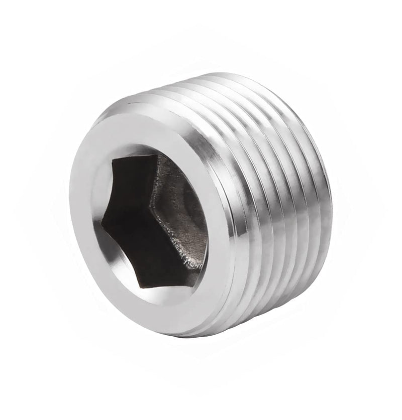[Australia - AusPower] - Stainless Steel Internal Hex Countersunk Male Thread Pipe Plug Connector, 1/2" NPT Male (pack of 5) 1/2"(5 pcs) 