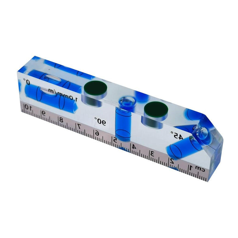 [Australia - AusPower] - Magnetic Level Tool with Angle Gauge, 45 Degree Board, Bubble Level with Strong Magnets, Mini Water Scale for Construction (102mm) 102mm 