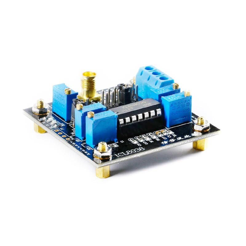 ICL8038 Low Frequency Signal Generator Module 0.001Hz–300kHz Sine/Triangle/Square Wave ±50ppm/°C Drift 0.1% Linearity 0–70°C Operating Temp
