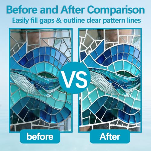 RESYNTR 500g mosaic grout powder for tile mosaics and DIY projects, 17.6oz package