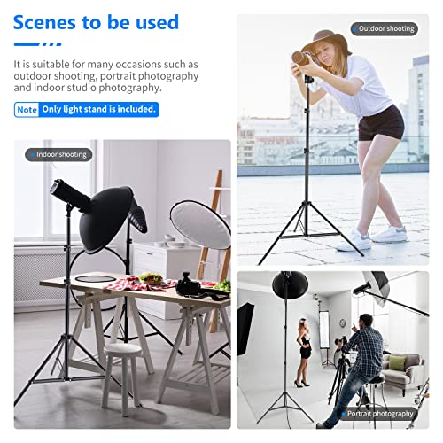 Neewer 75"/6 Feet/190CM Photography Light Stands for Relfectors, Softboxes, Lights, Umbrellas, Backgrounds 190cm/1 Pack