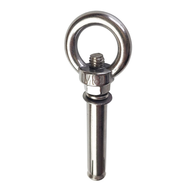 [Australia - AusPower] - Expansion Bolts Anchor Bolt 5 Pack M8*80mm 304 Stainless Steel Expansion Screws Bolts Eyes Ring Fastener Wall Concrete M8*80 