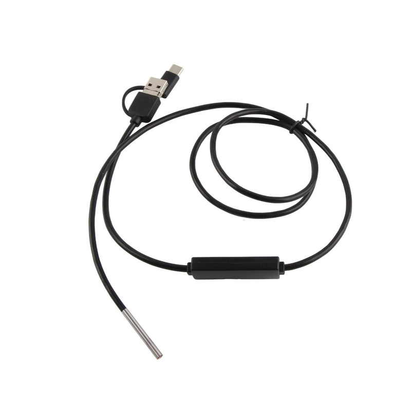 [Australia - AusPower] - 3-in-1 USB Endoscope Type C, 3.9 mm Lens, Waterproof Inspection Camera, Endoscope with 6 LED Lights (1 Meter Soft Wire) 