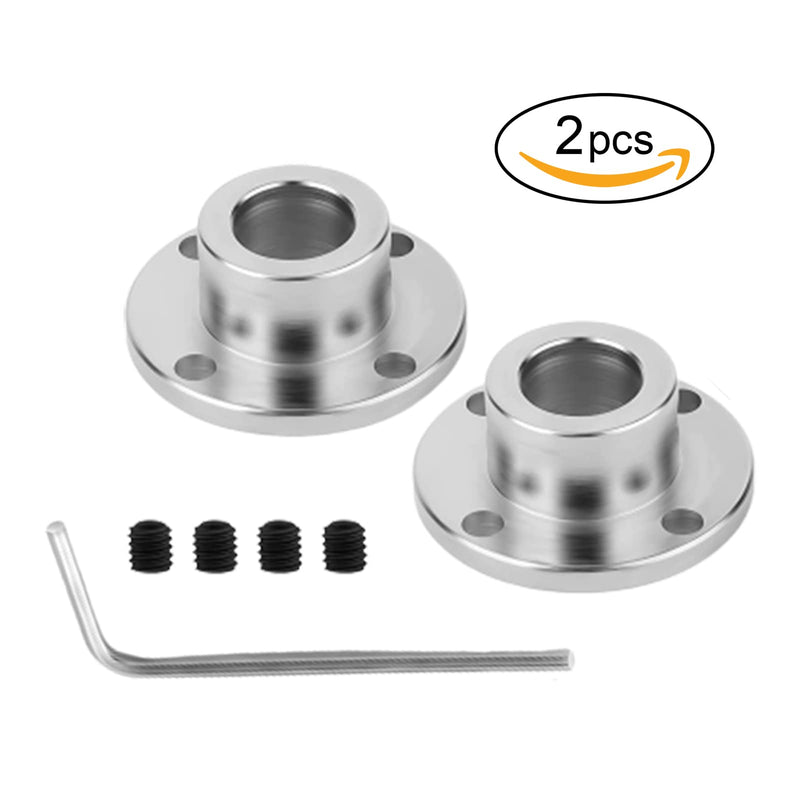 [Australia - AusPower] - 2-Pack 8mm Flange Shaft Coupling High Hardness Metal Axis Bearing Fittings DIY Model Accessory Rigid Flange Guide Shaft Coupler Motor Connector 2 