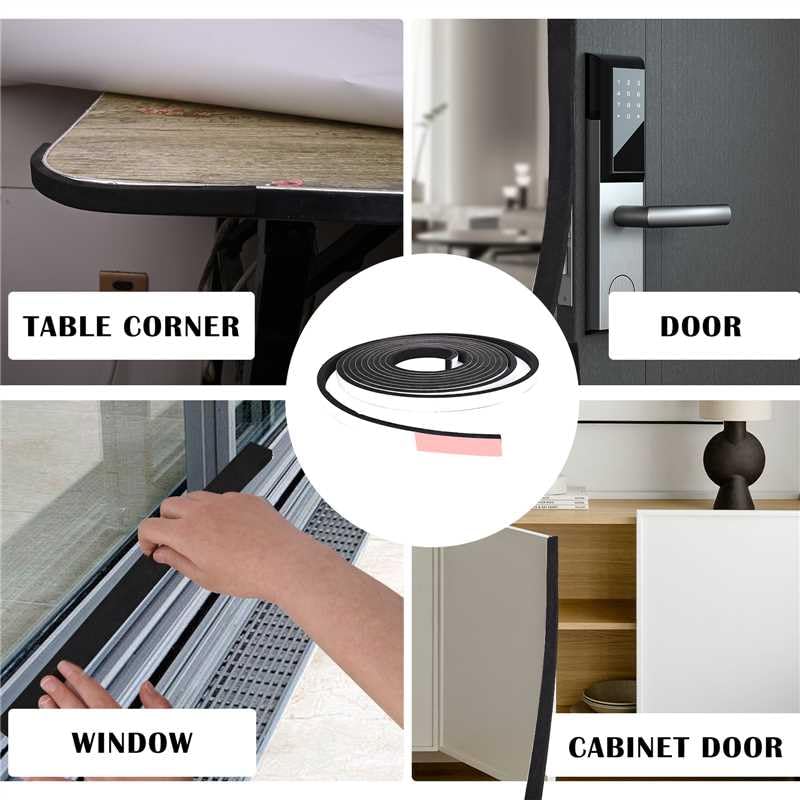 1/2" W x 1/4" T Foam Tape Single Sided, Closed Cell Weather Strip 16.5ft | AC Window Seal and Door Insulation High Density Soundproof Sponge Rubber Foam Strip with Self-Adhesive Backing Weather Proof
